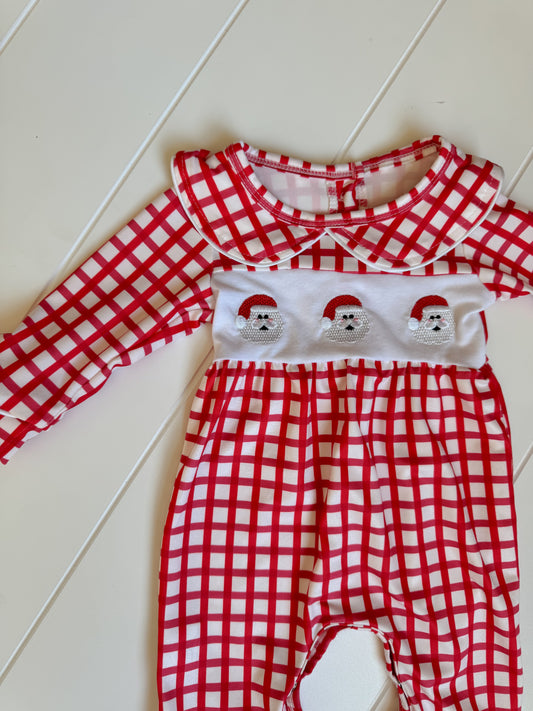 Santa’s Little Helper Long Sleeve Romper