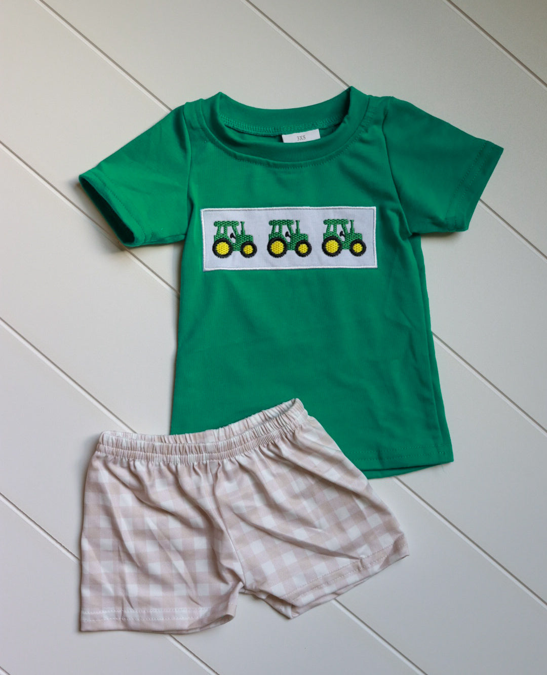 Boys Tractor Short Set